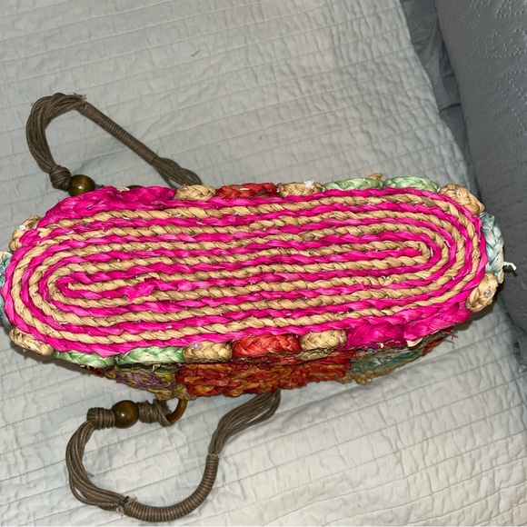 Capelli of New York Multicolor Woven Tote - Picture 6 of 8